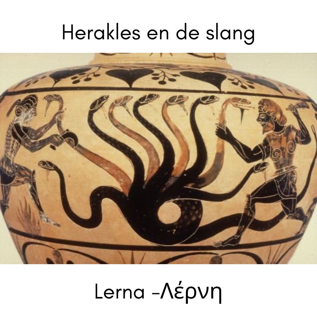 Herakles en de slang Herakles en de slang