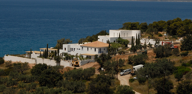 De koninklijke villa in Doroufi